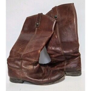 Frye Boots Womens 7 B Melissa Button Cognac Leather 77167 Western Ranch Barn